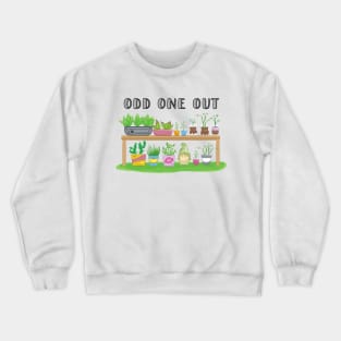 Odd One Out Plants Gardening Gnome Crewneck Sweatshirt